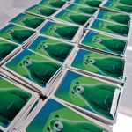 Dome para producto cuadrado personalizado con logo — PinsPro Chile