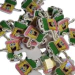 Pin con base acrílica troquelado personalizado con logo — PinsPro Chile