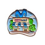 Pin metálico esmaltado troquelado personalizado con logo — PinsPro Chile