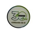 Pin metálico esmaltado circular personalizado con logo — PinsPro Chile