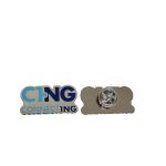 Pin metálico esmaltado troquelado personalizado con logo — PinsPro Chile