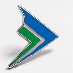 Pin metálico esmaltado personalizado con el logo de la empresa — PinsPro Chile