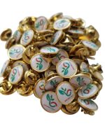 Pin metálico con resina epóxica personalizado con logo a todo color — PinsPro Chile